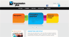 Desktop Screenshot of impressionplus.qc.ca