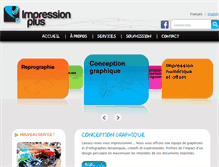 Tablet Screenshot of impressionplus.qc.ca